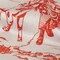 1 Yard Cherry Tomato and White Classic Toile de Jouy Mercerized Organic Egyptian Cotton Shirting 56’’ Width